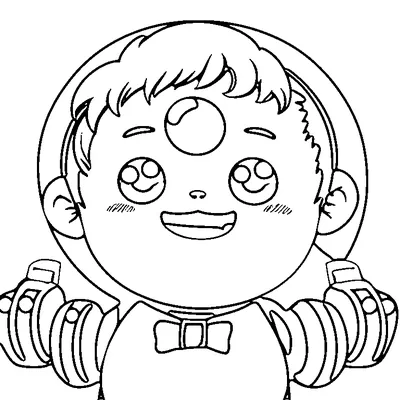 Cute Frankenstein Boy coloring page - free printable