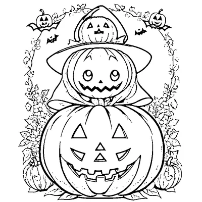 Cute Ghost Holding Pumpkin