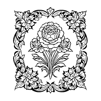 Damask Pattern Floral Printable