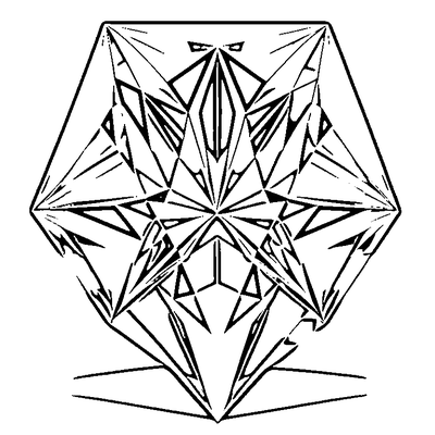 Diamond Pattern Rhombus coloring page variation 1