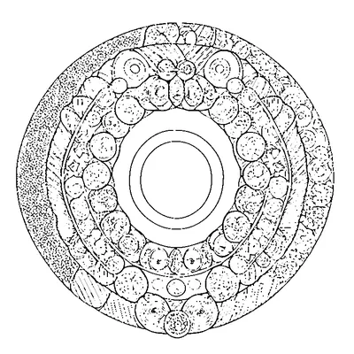 donut ring mandala pattern coloring pages