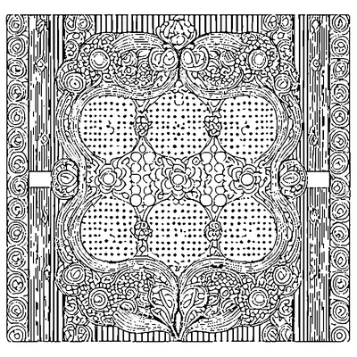 Dots And Lines Pattern coloring page variation 3