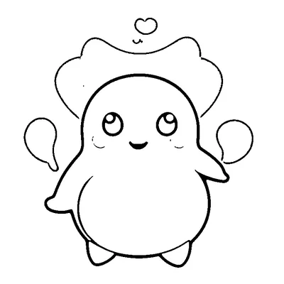 Easy Halloween Ghost Waving coloring page - free printable