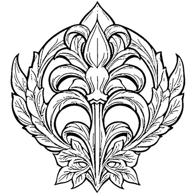 fleur de lis pattern coloring pages