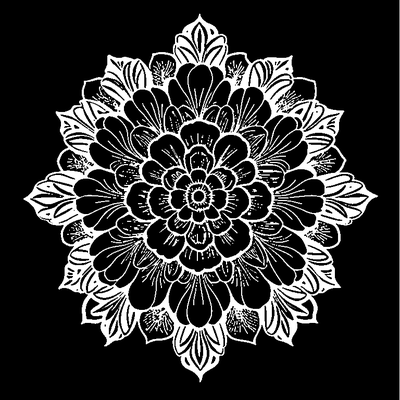 Flower Pattern Repeated Template