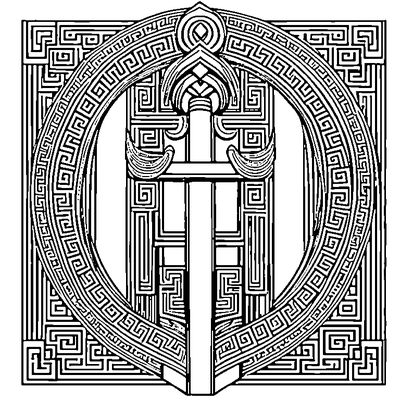Greek Key Pattern Border Printable