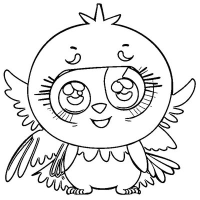Grumpy Little Crow coloring page - free printable