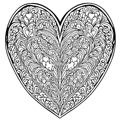 Heart Pattern Repeated Printable