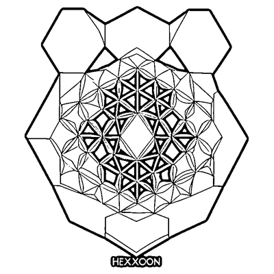 Hexagon Pattern Honeycomb coloring page variation 5