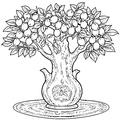 lemon tree full of lemons coloring pages
