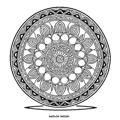Moroccan Tile Pattern Coloring Page