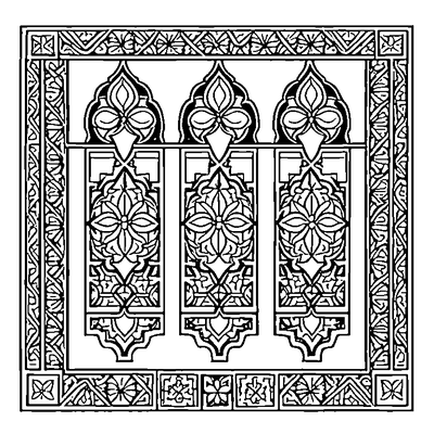 Moroccan Tile Pattern Template