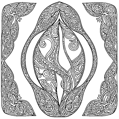 Paisley Pattern Teardrop coloring page variation 3