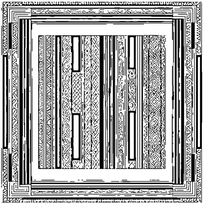 Patchwork Pattern Squares Mixe coloring page variation 2