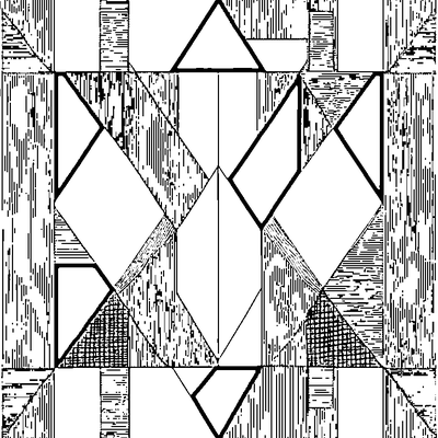 Patchwork Pattern Squares Mixe coloring page variation 3