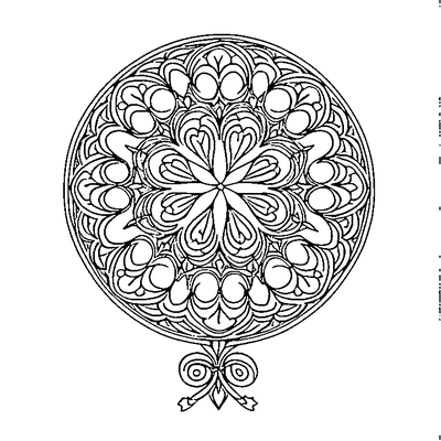 Quatrefoil Pattern Clover Coloring Page