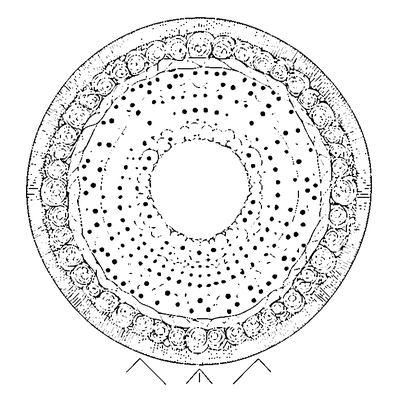 Scattered Polka Dots coloring page variation 2