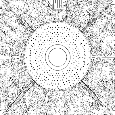 Scattered Polka Dots coloring page variation 4