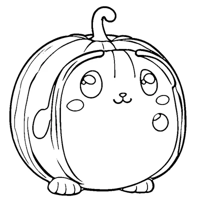Snail With A Pumpkin Shell coloring page - free printable