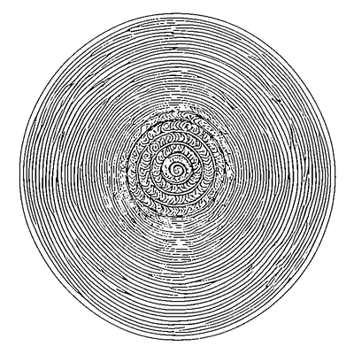 Spiral Pattern coloring page variation 2