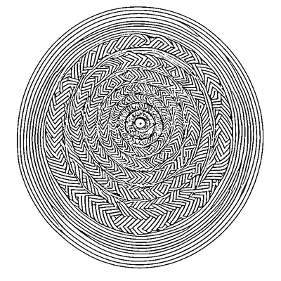 Spiral Pattern coloring page variation 4