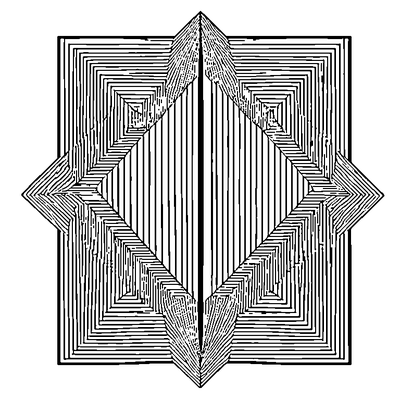 Square Pattern Nested coloring page variation 5