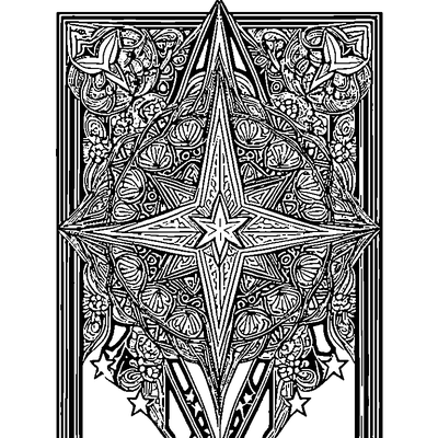 Star Pattern Repeated Printable