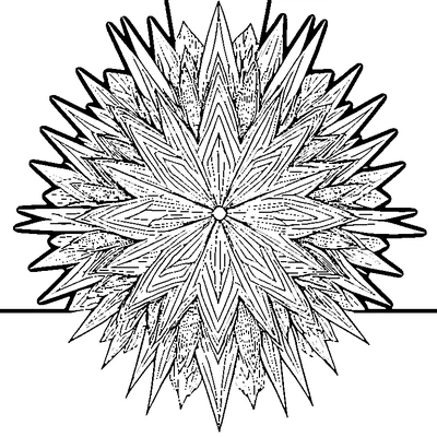 Starburst Pattern Explosion coloring page variation 3