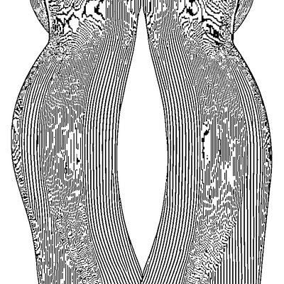 Stripes Pattern Thick Lines coloring page variation 2