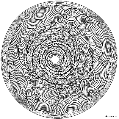 Suess Pattern Whimsical Swirls coloring page design 4
