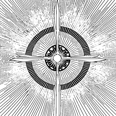 Sun Pattern With Rays Coloring Page