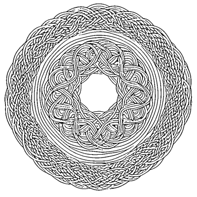 Tangle Pattern Lines Design