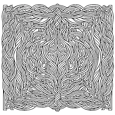 tangle pattern lines coloring pages