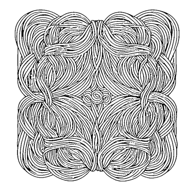 Tangle Pattern Lines coloring page variation 5