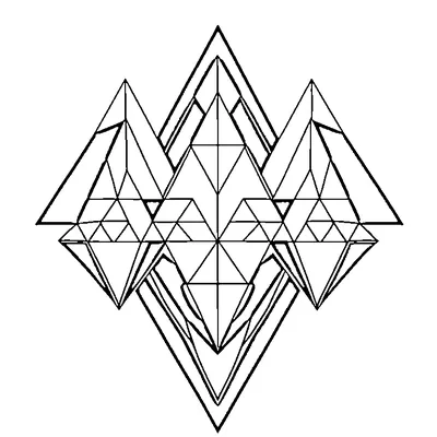 triangle pattern tessellation coloring pages
