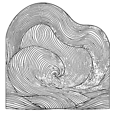 Wave Pattern Simple Coloring Page