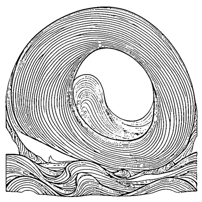 Wave Pattern Simple coloring page variation 2