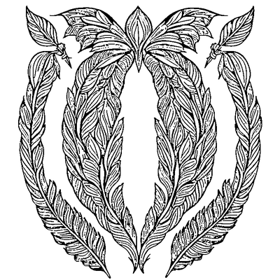zentangle feather motifs printable