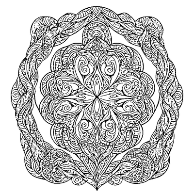 zentangle flowing swirls printable
