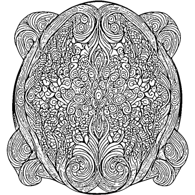 zentangle flowing swirls template