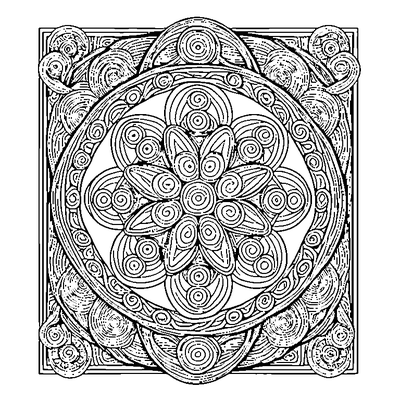 zentangle interlocking circles printable