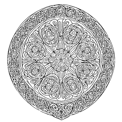 Zentangle Interlocking Circles Template