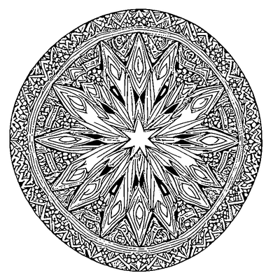 zentangle star bursts printable